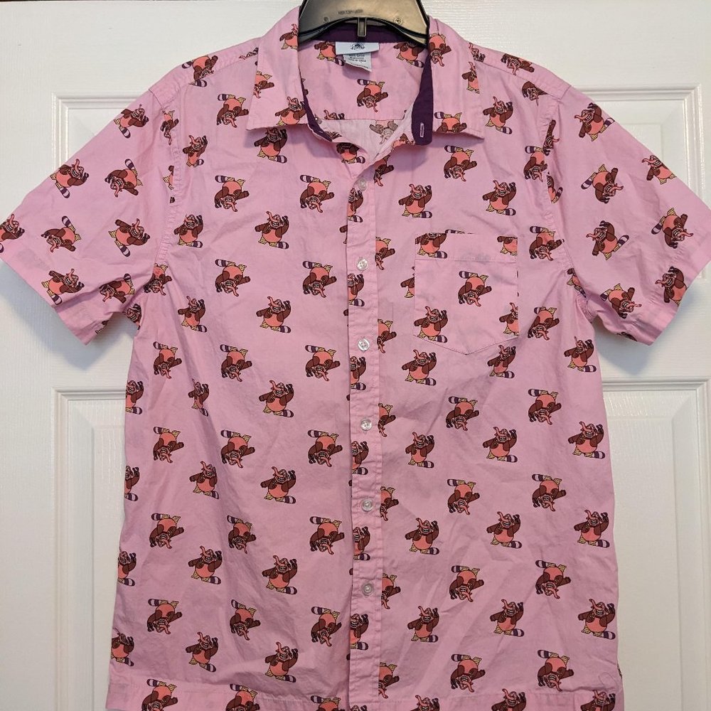 Disney Parks 2020 BingBong Pixar Inside Out Pink Buttondown Shirt